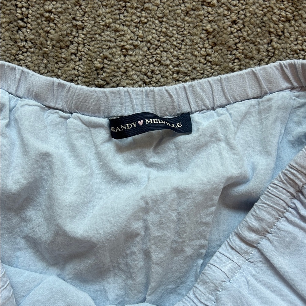 Brandy Melville Light Blue Tiered Maxi Skirt - Picture 3 of 7
